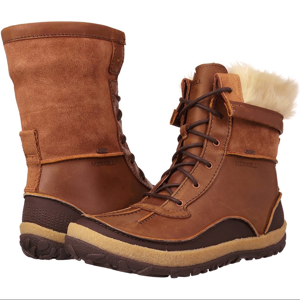 NEW MERRELL tremblant mid polar waterproof casual boots womens hiking travel 8